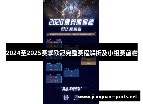 2024至2025赛季欧冠完整赛程解析及小组赛前瞻